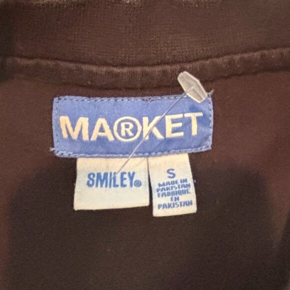 MARKET Smiley Decomposition T-Shirt in Vintage Black - Size S - Picture 3 of 7
